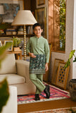 Pahlawan Bespoke Fit Kids Baju Melayu Cekak Musang - Pistachio