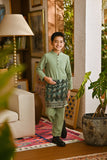 Pahlawan Bespoke Fit Kids Baju Melayu Cekak Musang - Pistachio