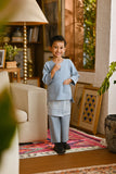 Pahlawan Smart Fit Kids Baju Melayu Teluk Belanga - Fog Blue
