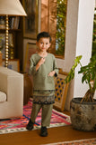Pahlawan Smart Fit Kids Baju Melayu Teluk Belanga - Oil Green
