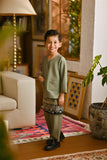 Pahlawan Smart Fit Kids Baju Melayu Teluk Belanga - Oil Green