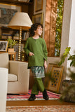 Pahlawan Smart Fit Kids Baju Melayu Teluk Belanga - Grass Green