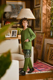 Pahlawan Smart Fit Kids Baju Melayu Teluk Belanga - Grass Green