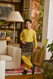 Pahlawan Bespoke Fit Kids Baju Melayu Cekak Musang - Misted Yellow