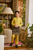 Pahlawan Bespoke Fit Kids Baju Melayu Cekak Musang - Misted Yellow