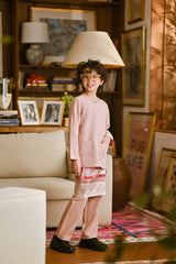 Pahlawan Smart Fit Kids Baju Melayu Teluk Belanga - Rose Pink