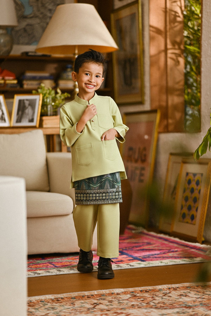 Pahlawan Bespoke Fit Kids Baju Melayu Cekak Musang - Baby Bog