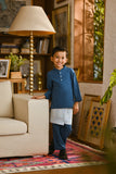 Pahlawan Bespoke Fit Kids Baju Melayu Cekak Musang - Teal