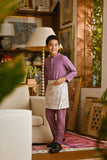 Pahlawan Bespoke Fit Kids Baju Melayu Cekak Musang - Very Grape