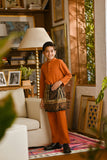 Pahlawan Bespoke Fit Kids Baju Melayu Cekak Musang - Burnt Orange