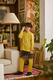 Pahlawan Smart Fit Kids Baju Melayu Teluk Belanga - Misted Yellow
