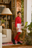 Pahlawan Bespoke Fit Kids Baju Melayu Cekak Musang - Red Bud