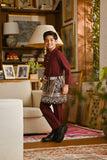Pahlawan Bespoke Fit Kids Baju Melayu Cekak Musang - Dark Burgundy