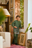 Pahlawan Bespoke Fit Kids Baju Melayu Cekak Musang - Hunter Green