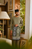 Pahlawan Smart Fit Baju Melayu Teluk Belanga - Oil Green