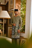 Pahlawan Smart Fit Baju Melayu Teluk Belanga - Oil Green