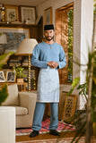 Pahlawan Smart Fit Baju Melayu Teluk Belanga - Artic Blue