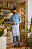 Pahlawan Smart Fit Baju Melayu Teluk Belanga - Artic Blue