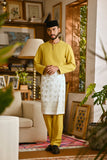 Pahlawan Smart Fit Baju Melayu Teluk Belanga - Misted Yellow