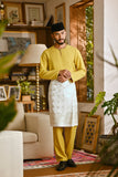 Pahlawan Smart Fit Baju Melayu Teluk Belanga - Misted Yellow
