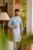 Pahlawan Bespoke Fit Baju Melayu Cekak Musang - Fog Blue