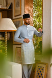 Pahlawan Bespoke Fit Baju Melayu Cekak Musang - Fog Blue