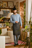 Pahlawan Smart Fit Baju Melayu Teluk Belanga - Lead Blue
