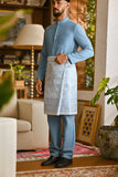 Pahlawan Bespoke Fit Baju Melayu Cekak Musang - Artic Blue
