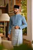 Pahlawan Bespoke Fit Baju Melayu Cekak Musang - Artic Blue