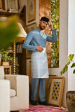 Pahlawan Bespoke Fit Baju Melayu Cekak Musang - Artic Blue