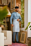Pahlawan Bespoke Fit Baju Melayu Cekak Musang - Artic Blue