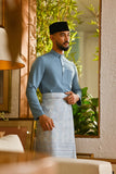 Pahlawan Bespoke Fit Baju Melayu Cekak Musang - Artic Blue