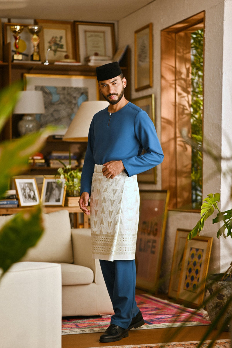 Pahlawan Smart Fit Baju Melayu Teluk Belanga - Teal