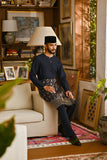 Pahlawan Smart Fit Baju Melayu Teluk Belanga - Dark Navy