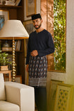 Pahlawan Smart Fit Baju Melayu Teluk Belanga - Dark Navy