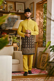 Pahlawan Bespoke Fit Baju Melayu Cekak Musang - Misted Yellow