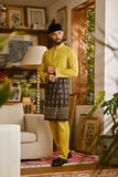 Pahlawan Bespoke Fit Baju Melayu Cekak Musang - Misted Yellow