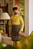 Pahlawan Bespoke Fit Baju Melayu Cekak Musang - Misted Yellow
