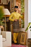 Pahlawan Bespoke Fit Baju Melayu Cekak Musang - Misted Yellow