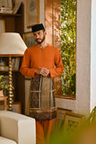 Pahlawan Smart Fit Baju Melayu Teluk Belanga - Burnt Orange