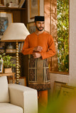 Pahlawan Smart Fit Baju Melayu Teluk Belanga - Burnt Orange