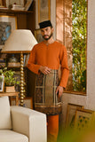 Pahlawan Smart Fit Baju Melayu Teluk Belanga - Burnt Orange