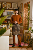 Pahlawan Smart Fit Baju Melayu Teluk Belanga - Tortoise Shell