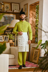 Pahlawan Bespoke Fit Baju Melayu Cekak Musang - Moss