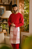 Pahlawan Smart Fit Baju Melayu Teluk Belanga - Red Bud