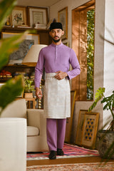 Pahlawan Bespoke Fit Baju Melayu Cekak Musang - Regal Orchid