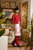 Pahlawan Smart Fit Baju Melayu Teluk Belanga - Burgundy