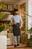 Pahlawan Bespoke Fit Baju Melayu Cekak Musang - Gray