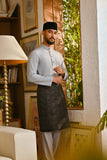 Pahlawan Bespoke Fit Baju Melayu Cekak Musang - Gray