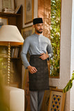 Pahlawan Bespoke Fit Baju Melayu Cekak Musang - Lead Blue